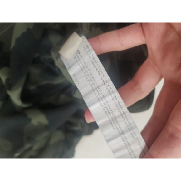 ZOBHA WOMENS HIGH RISE DARK GREEN CAMO LEGGINGS SZ Large Activewear - Picture 7 of 7